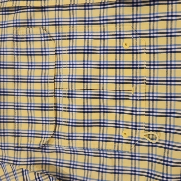 WORLD Wide Sportsman Blue & Yellow Plaid Button-Up Shirt - Picture 3 of 11